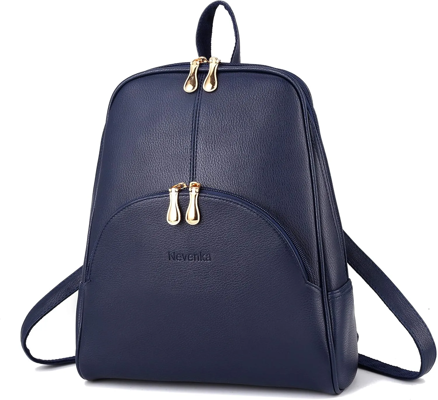 Nevenka Backpack Purse for Women Casual Shoulder Bag PU Leather Zipper Closure Adjustable Strap…