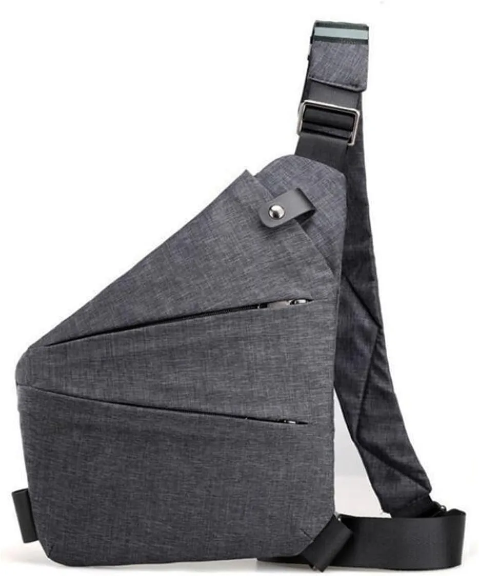 New Anti-Theft Bag For Travel Casual Left or Right Shoulder Slim Sling Bag Cross Body Travel Bag Unisex