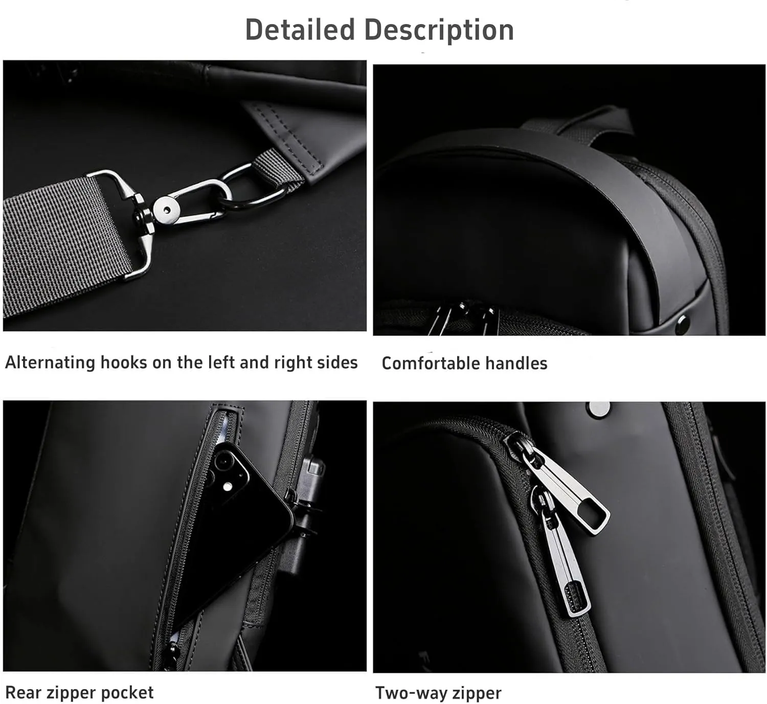 New Carbon Fiber Streamline Anti-Theft Sling Bag, Fashion Waterproof USB Charging Anti Theft Crossbody Bag Unisex