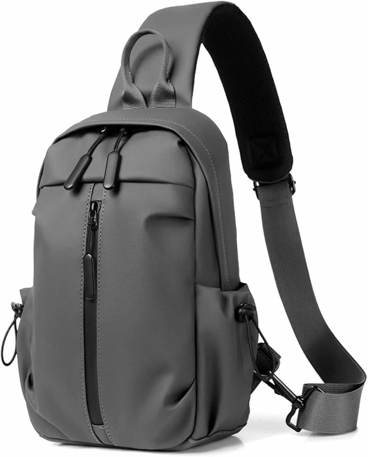 New Men's Chest Bag Korean Chaoku Backpack Business Leisure Functional Travel One Shoulder Crossbody Bag (One Size)