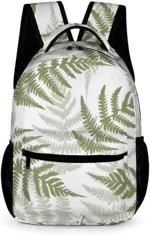 New Zealand Maori Fern Basic Backpack Fashion Pattern Travel Hiking Shoulder Bag Unisex