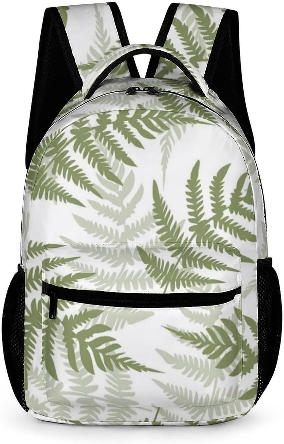New Zealand Maori Fern Basic Backpack Fashion Pattern Travel Hiking Shoulder Bag Unisex