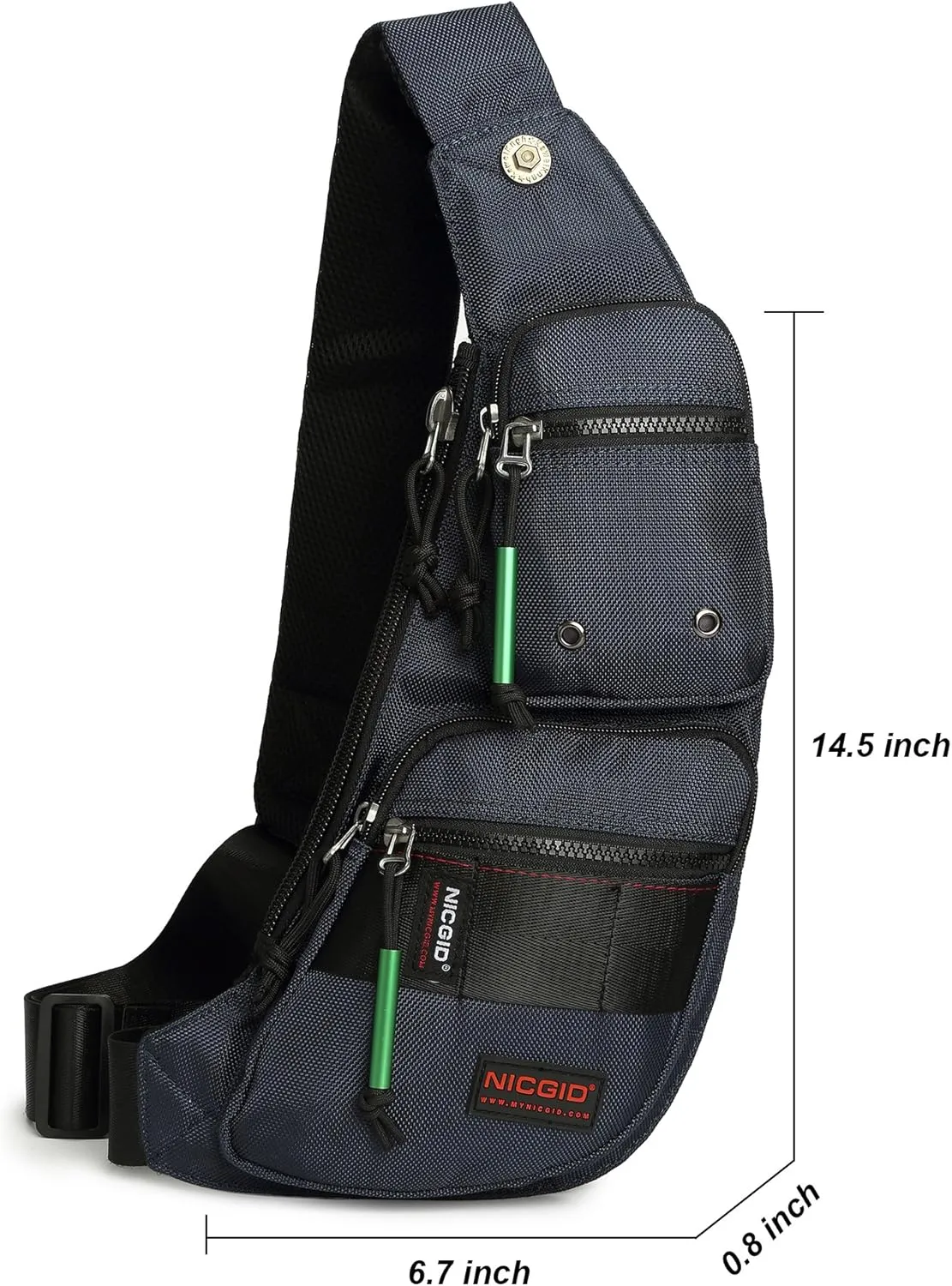 NICGID Sling Bag Chest Shoulder Backpack Crossbody Bags Casual Daypack for Men Women