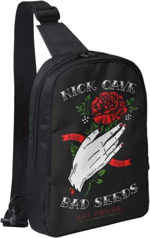 Nick Music Cave Crossbody Bag for Women Men Travel Small Shoulder Bags Waterproof Sling Backpack