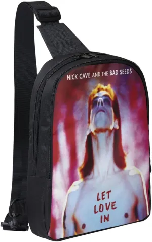 Nick Music Cave Crossbody Bag for Women Men Travel Small Shoulder Bags Waterproof Sling Backpack