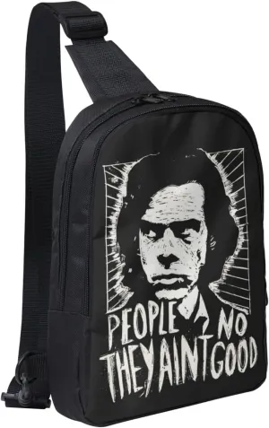 Nick Music Cave Crossbody Bag for Women Men Travel Small Shoulder Bags Waterproof Sling Backpack