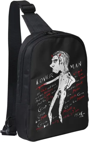 Nick Music Cave Crossbody Bag for Women Men Travel Small Shoulder Bags Waterproof Sling Backpack