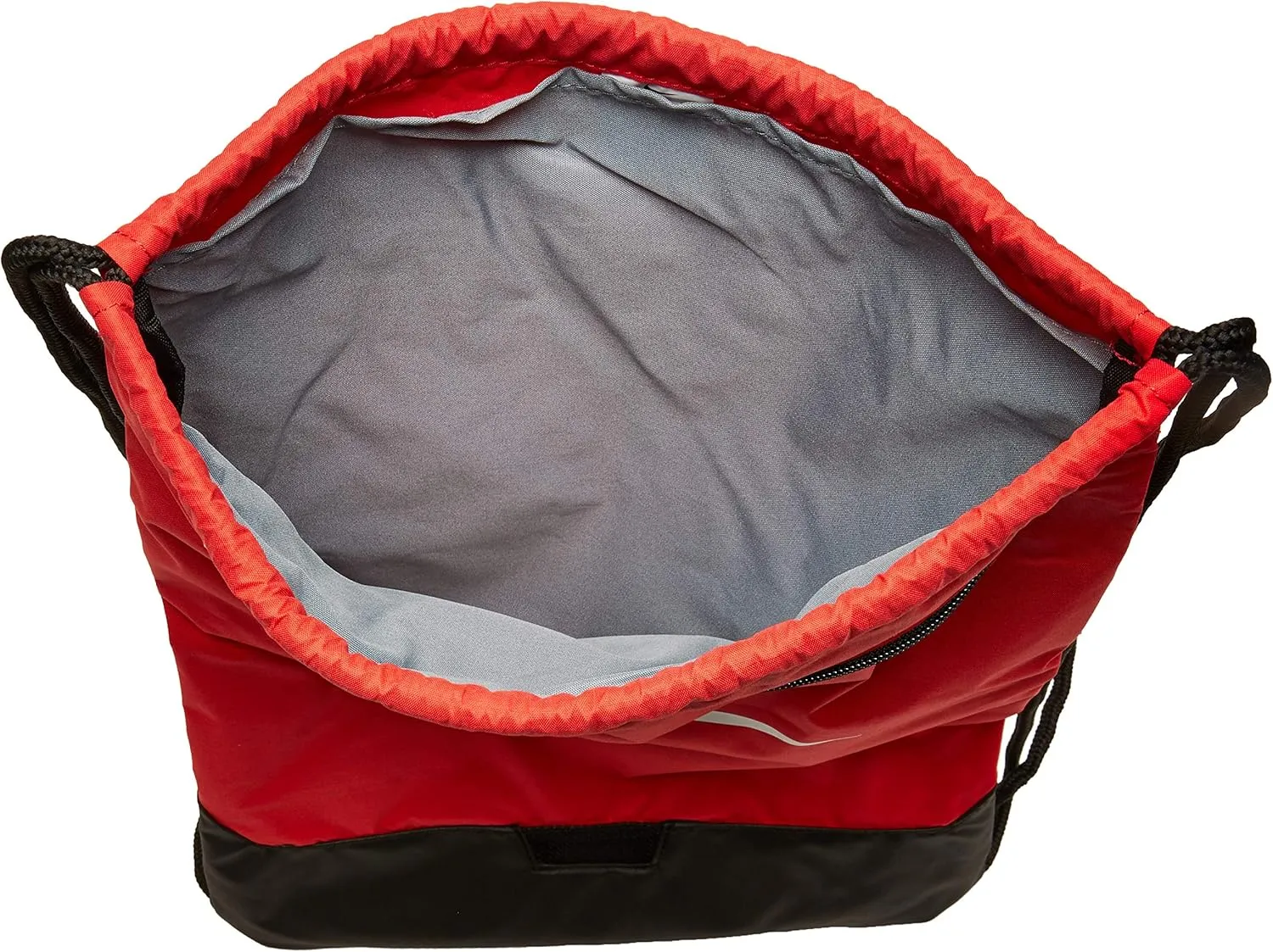 Nike Brasilia Training Gymsack, Drawstring Backpack with Zipper Pocket and Reinforced Bottom, University Red/University Red