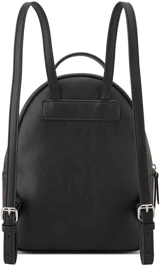 Nine West Ryland Dome Backpack, Brown Logo/Black