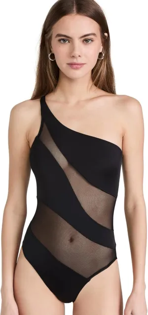 Norma Kamali Women's Snake Mesh Mio One Piece Swimsuit