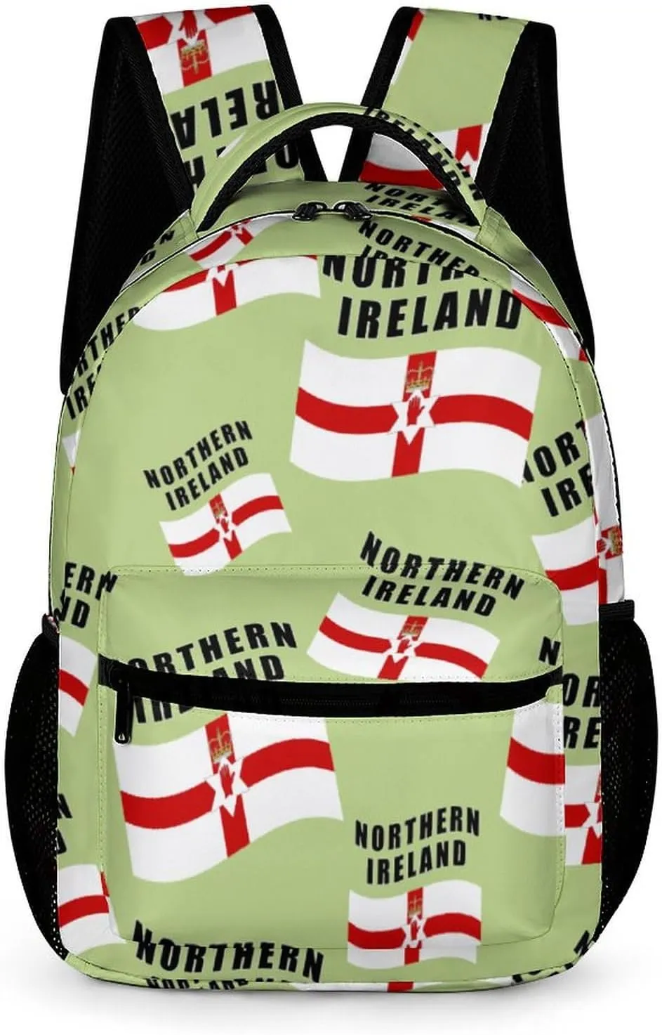 Northern Ireland U.K. Casual Backpack Travel Laptop Cute Basic Shoulder Bag for Work Women & Men
