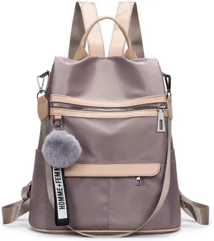 Nylon Anti-theft Backpack Purse For Women Fashion Ladies Travel Daypack Rucksack Shoulder Handbag Tote