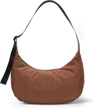 Nylon Crescent Bag - Casual Shoulder Crossbody with Adjustable Strap & Dual Interior Pockets