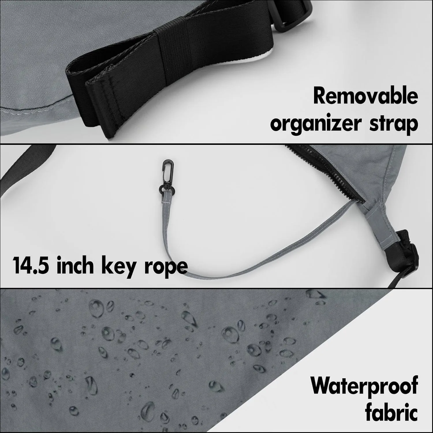 Nylon Crescent Bag - Casual Shoulder Crossbody with Adjustable Strap & Dual Interior Pockets