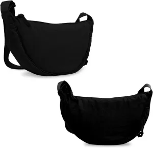 Nylon Crescent Crossbody Bag for Women Purses Trendy Men,Small Travel Sling Bag Hobo