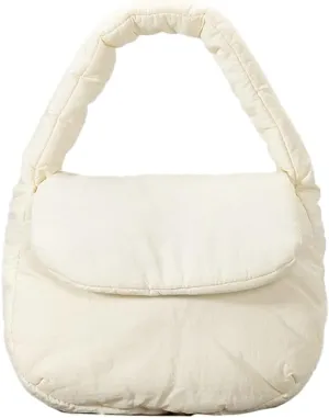 Nylon Handbags for Women Cute Candy Color Crossbody Bags for Women with Chain Quilted Satchel Clutch and Purse Saddle Bag