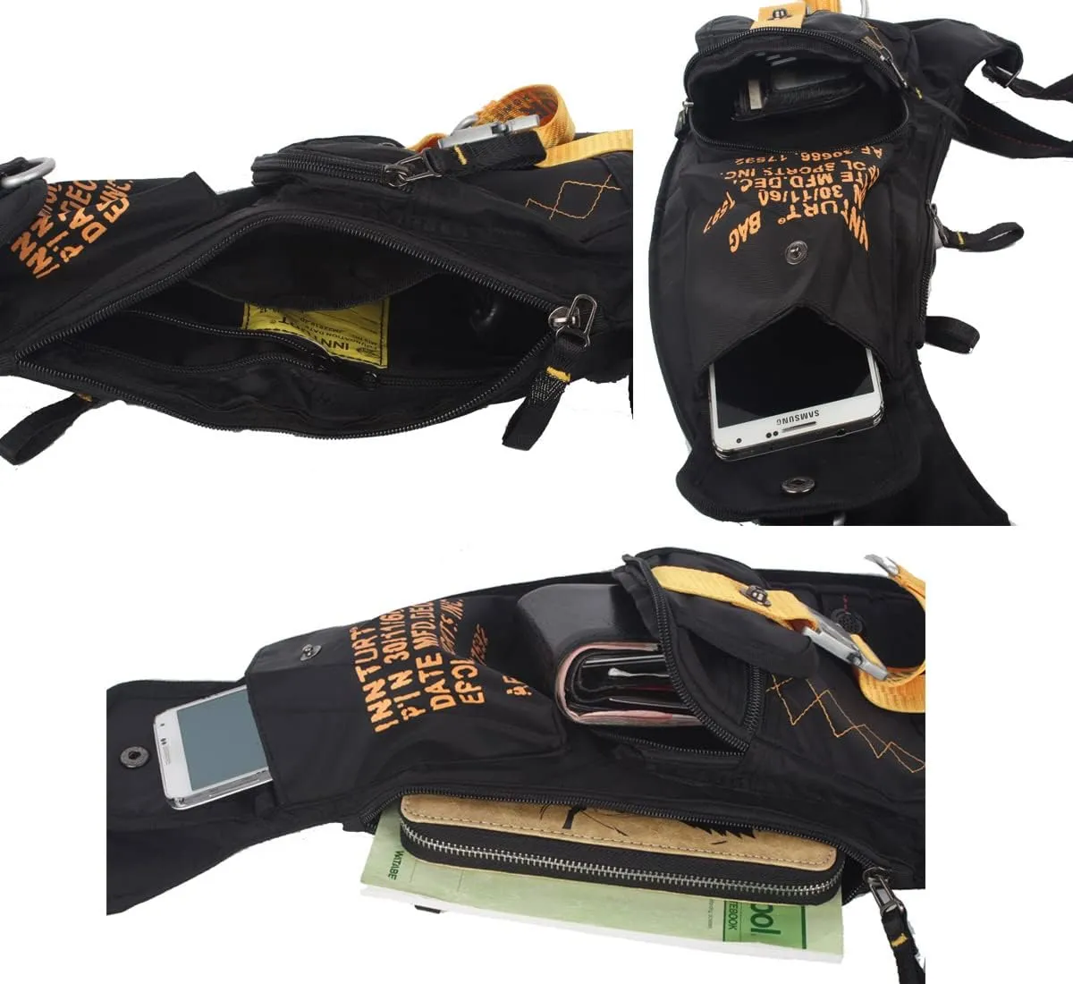 Nylon Sling Bag Small Backpack Crossbody Shoulder Bag Sling Pack