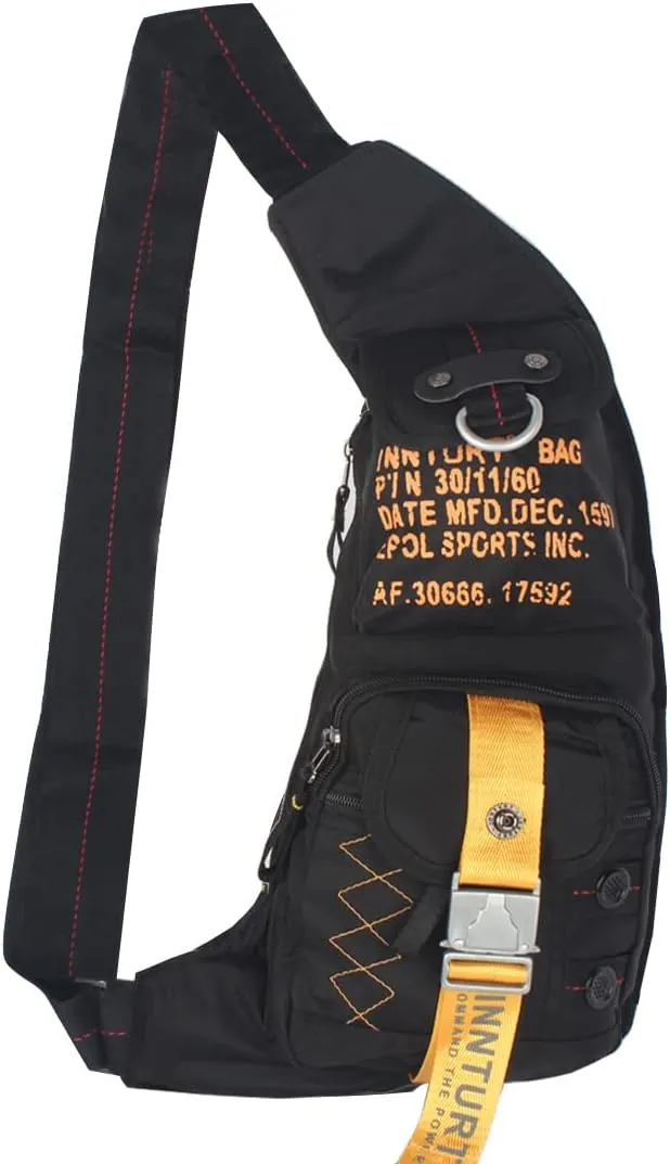 Nylon Sling Bag Small Backpack Crossbody Shoulder Bag Sling Pack