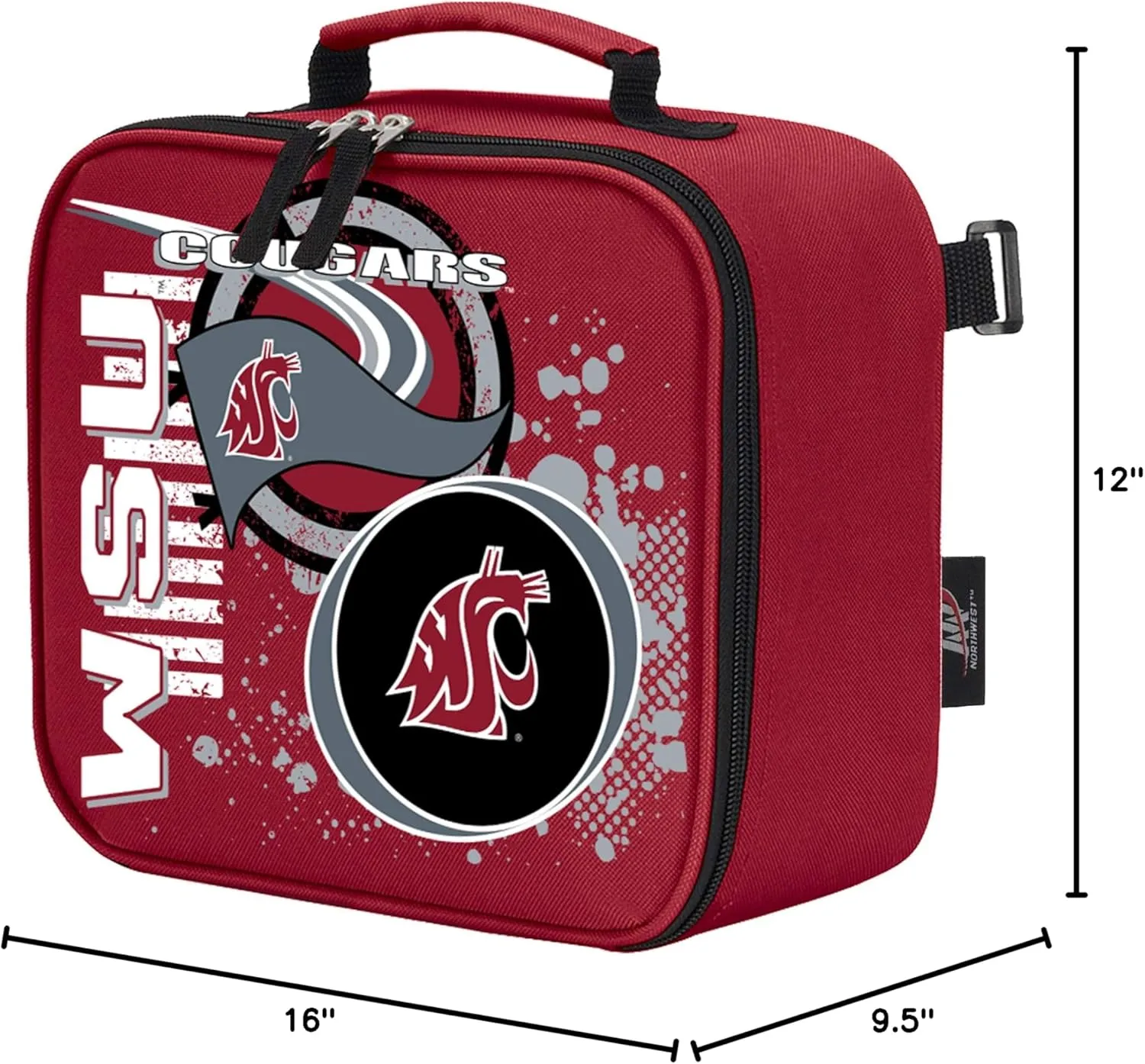 Officially Licensed NCAA Accelerator Backpack & Lunch Kit Set, Multi Color, 16" x 9.5" x 12"