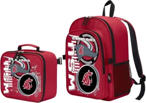 Officially Licensed NCAA Accelerator Backpack & Lunch Kit Set, Multi Color, 16" x 9.5" x 12"