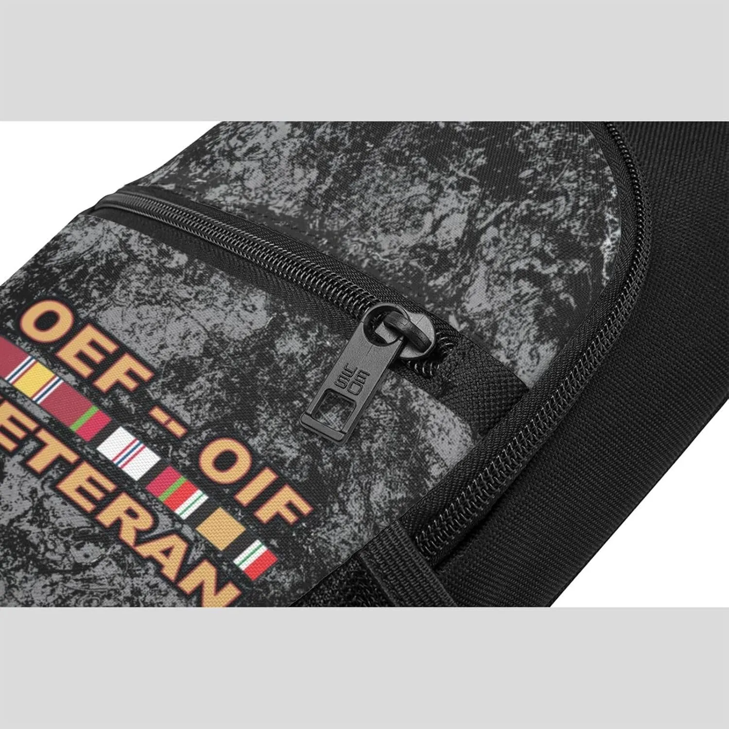 Operations Enduring Freedom (OEF) and Iraqi Freedom (OIF) Veteran Sling Bag Crossbody Backpack Shoulder Casual Daypack Bags for Men