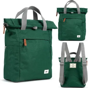 ORI LONDON Rolltop Backpack - Small Travel Backpack with Lots of Pockets for Men & Women - The Finchley, Forest