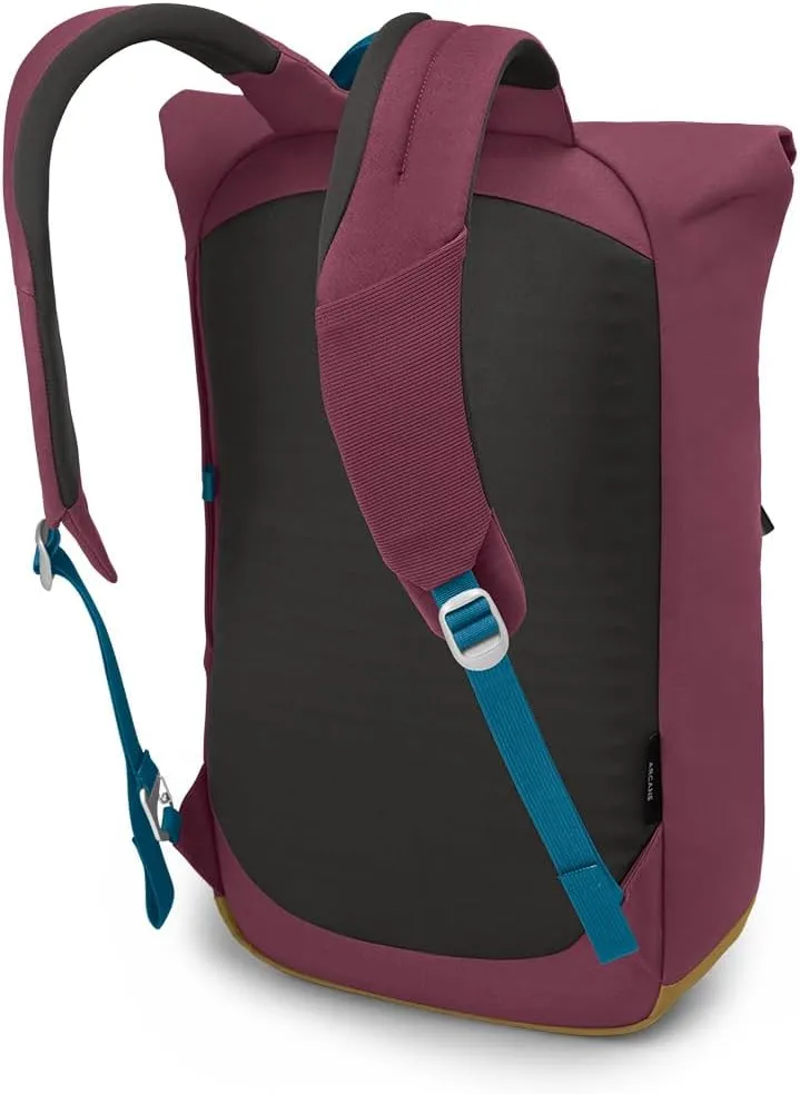 Osprey Arcane Roll Top Commuter Backpack, Allium Red/Brindle Brown