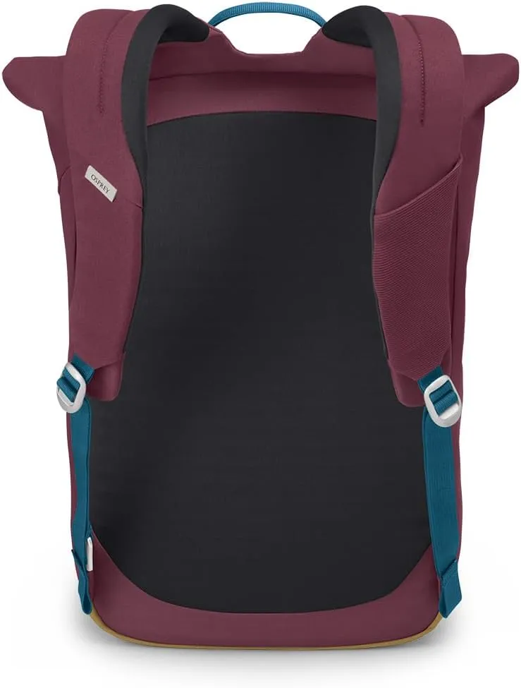 Osprey Arcane Roll Top Commuter Backpack, Allium Red/Brindle Brown