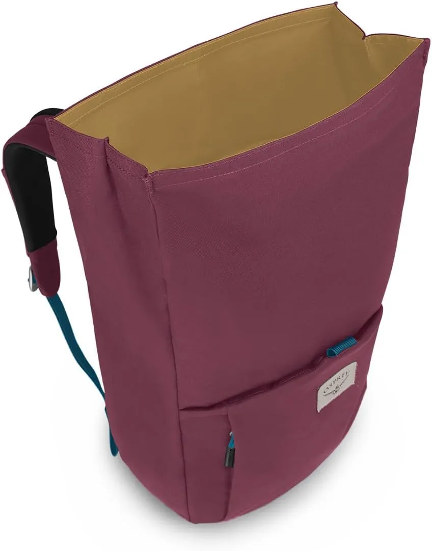 Osprey Arcane Roll Top Commuter Backpack, Allium Red/Brindle Brown