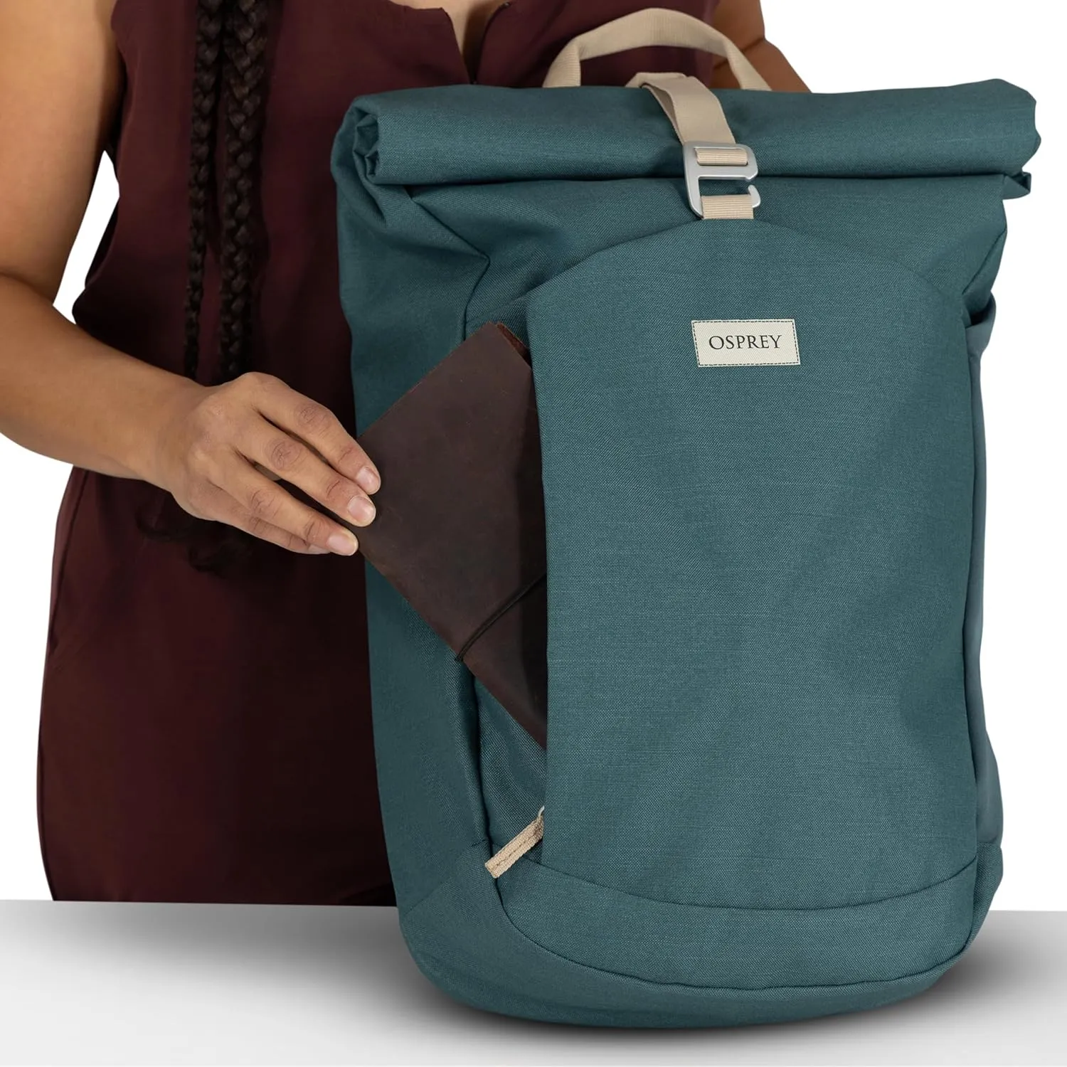 Osprey Arcane Roll Top Commuter Backpack, Cascade Blue