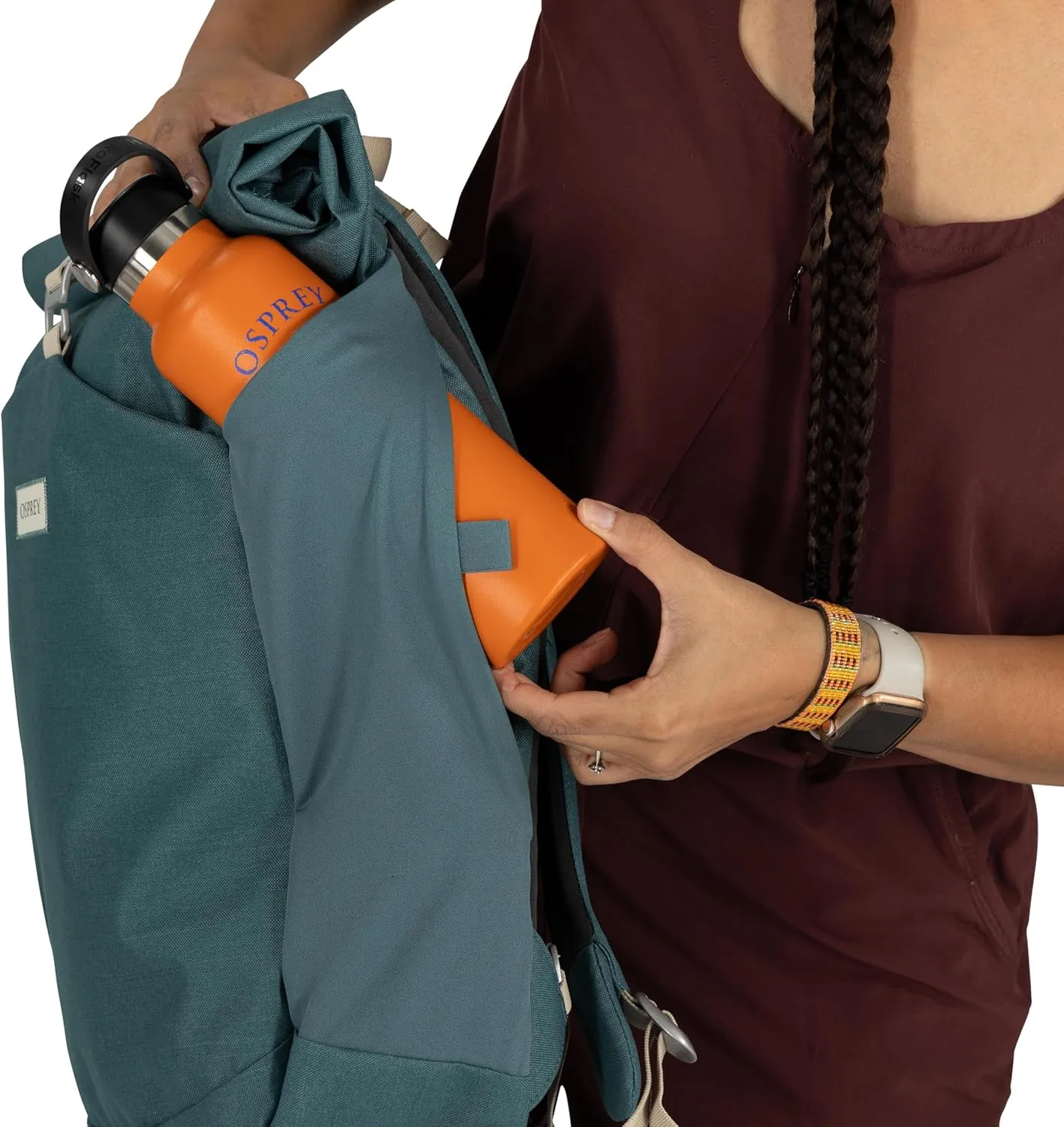 Osprey Arcane Roll Top Commuter Backpack, Cascade Blue