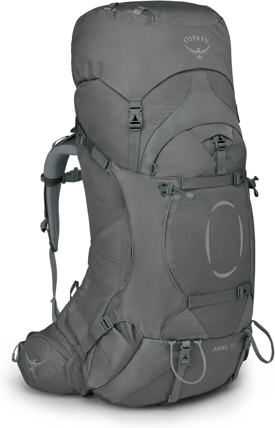 Osprey Ariel 55L Women's Backpacking Backpack, Medium Gray, WXS/S