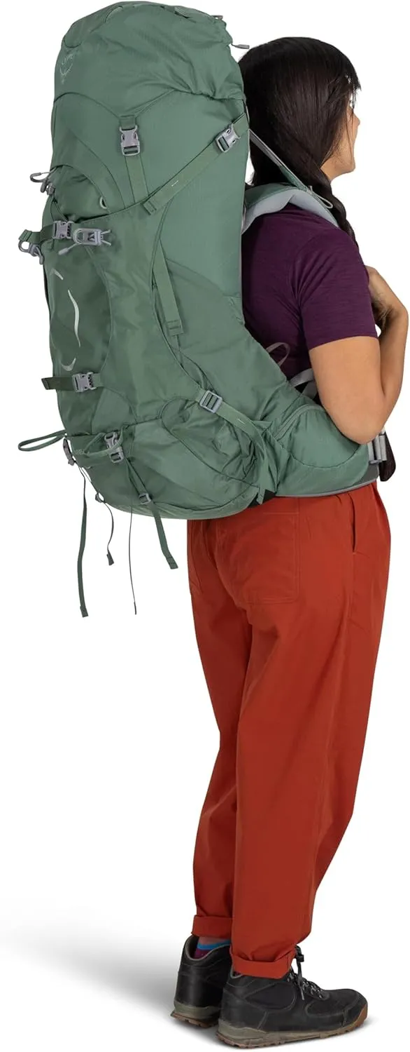 Osprey Ariel 55L Women's Backpacking Backpack, Medium Gray, WXS/S