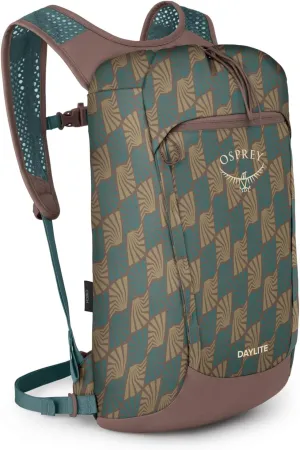 Osprey Daylite Cinch Backpack, Kazuma Print/Magma Brown
