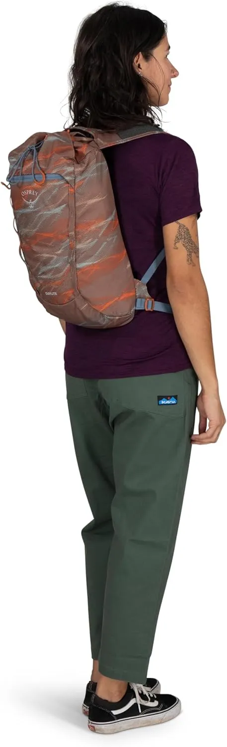 Osprey Daylite Cinch Backpack, Smoky Desert Print/Magma Brown