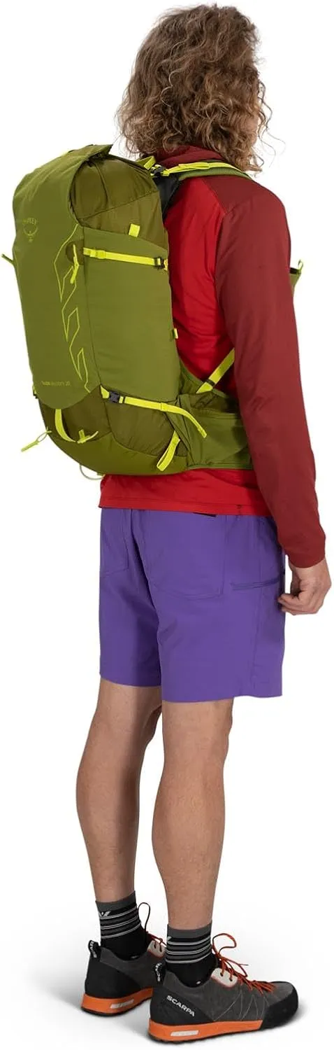 Osprey Talon Velocity 20L Men's Hiking Backpack, Dark Charcoal/Tumbleweed, L/XL