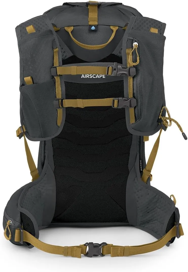 Osprey Talon Velocity 20L Men's Hiking Backpack, Dark Charcoal/Tumbleweed, L/XL