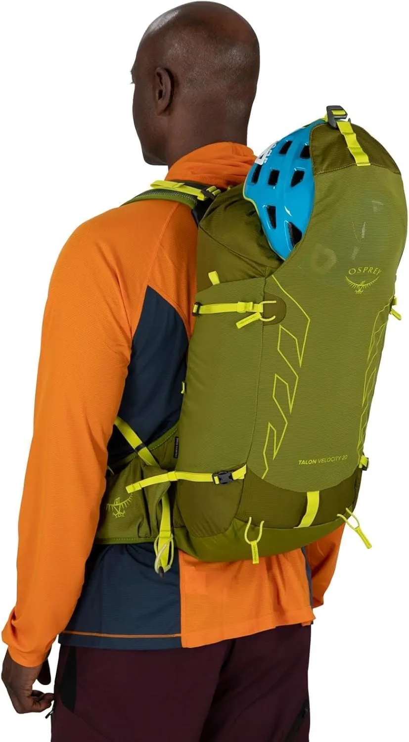 Osprey Talon Velocity 20L Men's Hiking Backpack, Dark Charcoal/Tumbleweed, L/XL