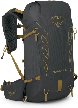 Osprey Talon Velocity 20L Men's Hiking Backpack, Dark Charcoal/Tumbleweed, L/XL