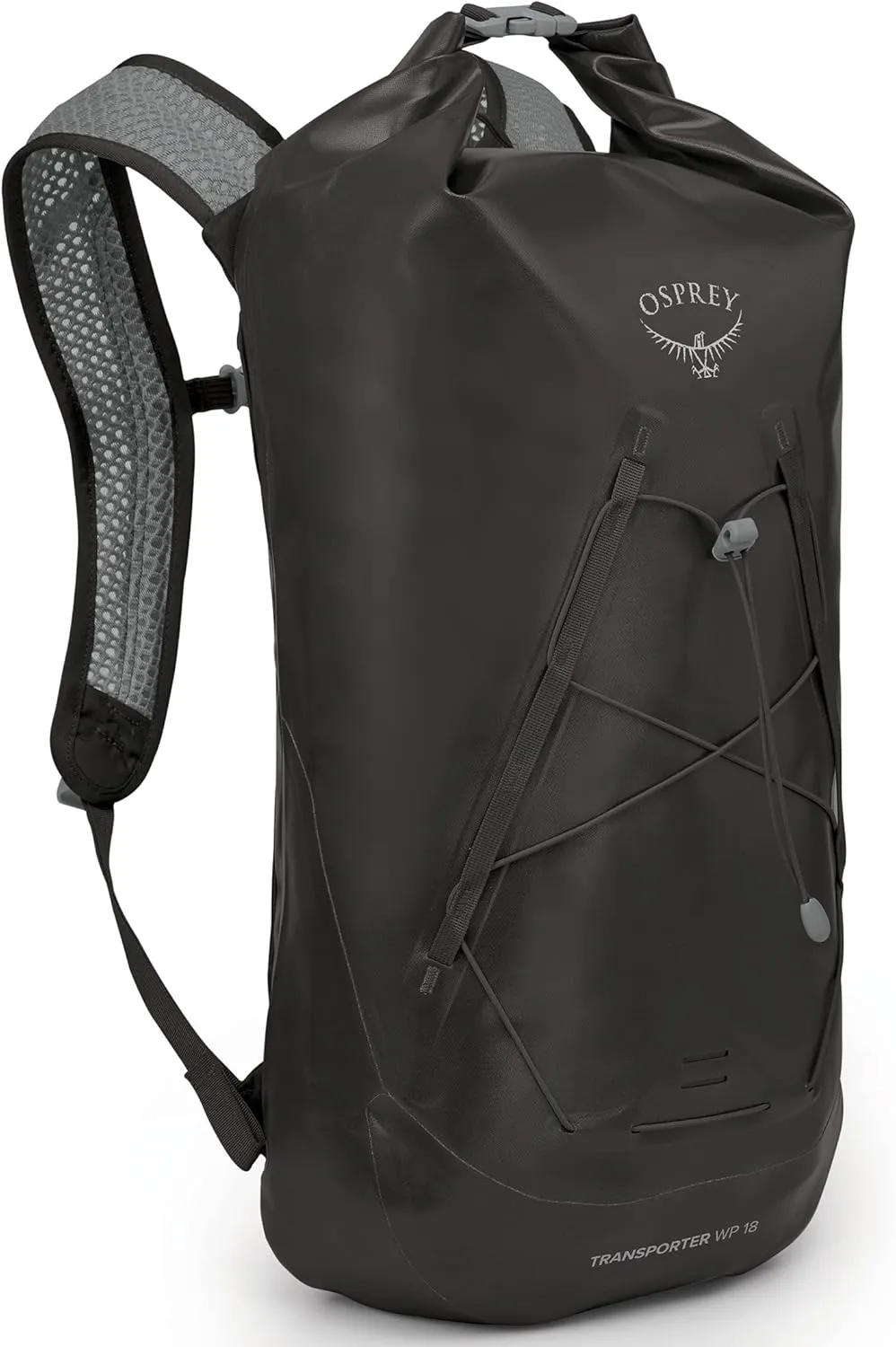 Osprey Transporter 18L Roll Top Waterproof Laptop Backpack, Black