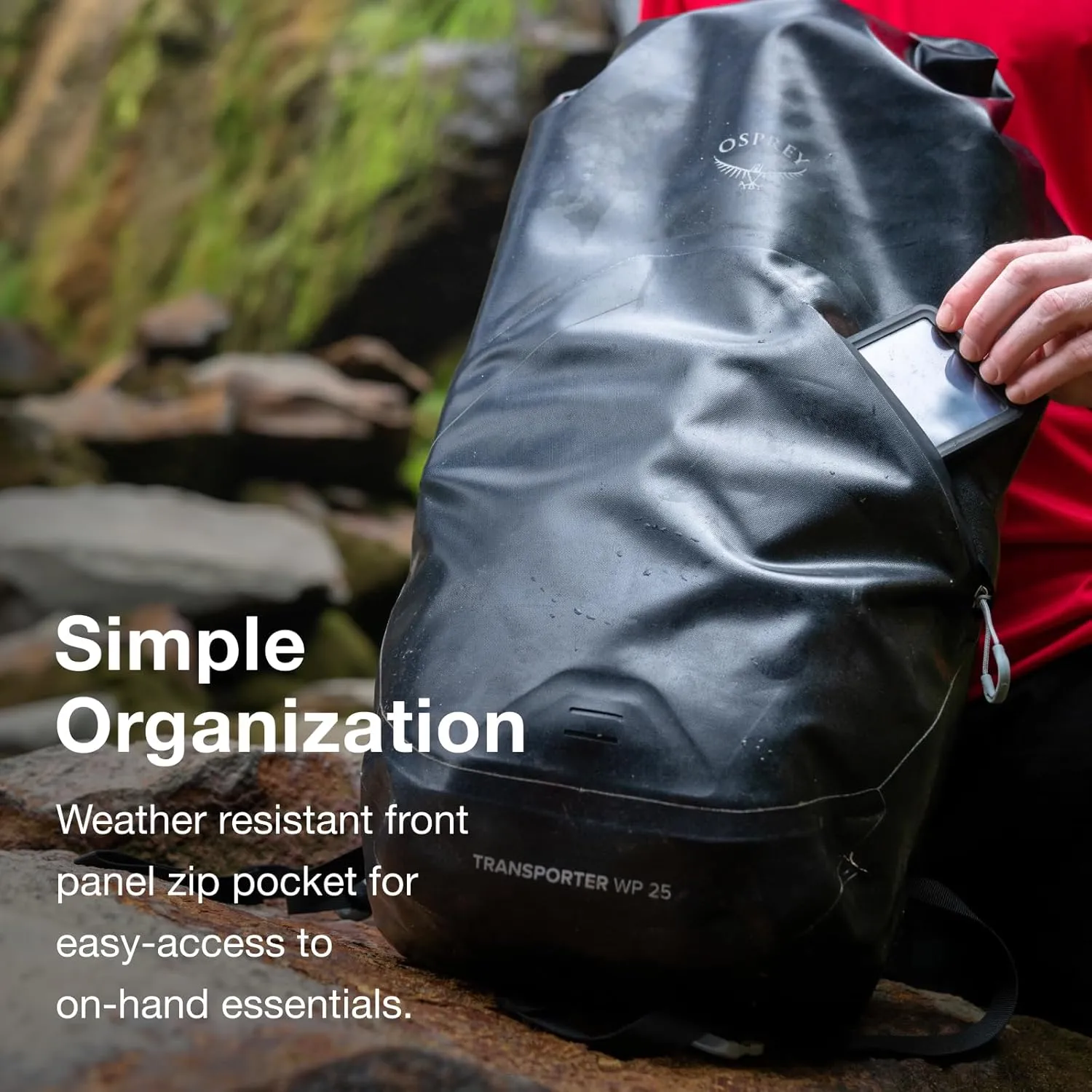 Osprey Transporter 25L Roll Top Waterproof Laptop Backpack, Lemongrass, Yellow One Size