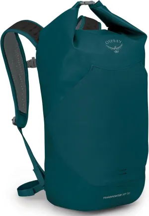 Osprey Transporter 30L Roll Top Waterproof Laptop Backpack, Night Jungle Blue
