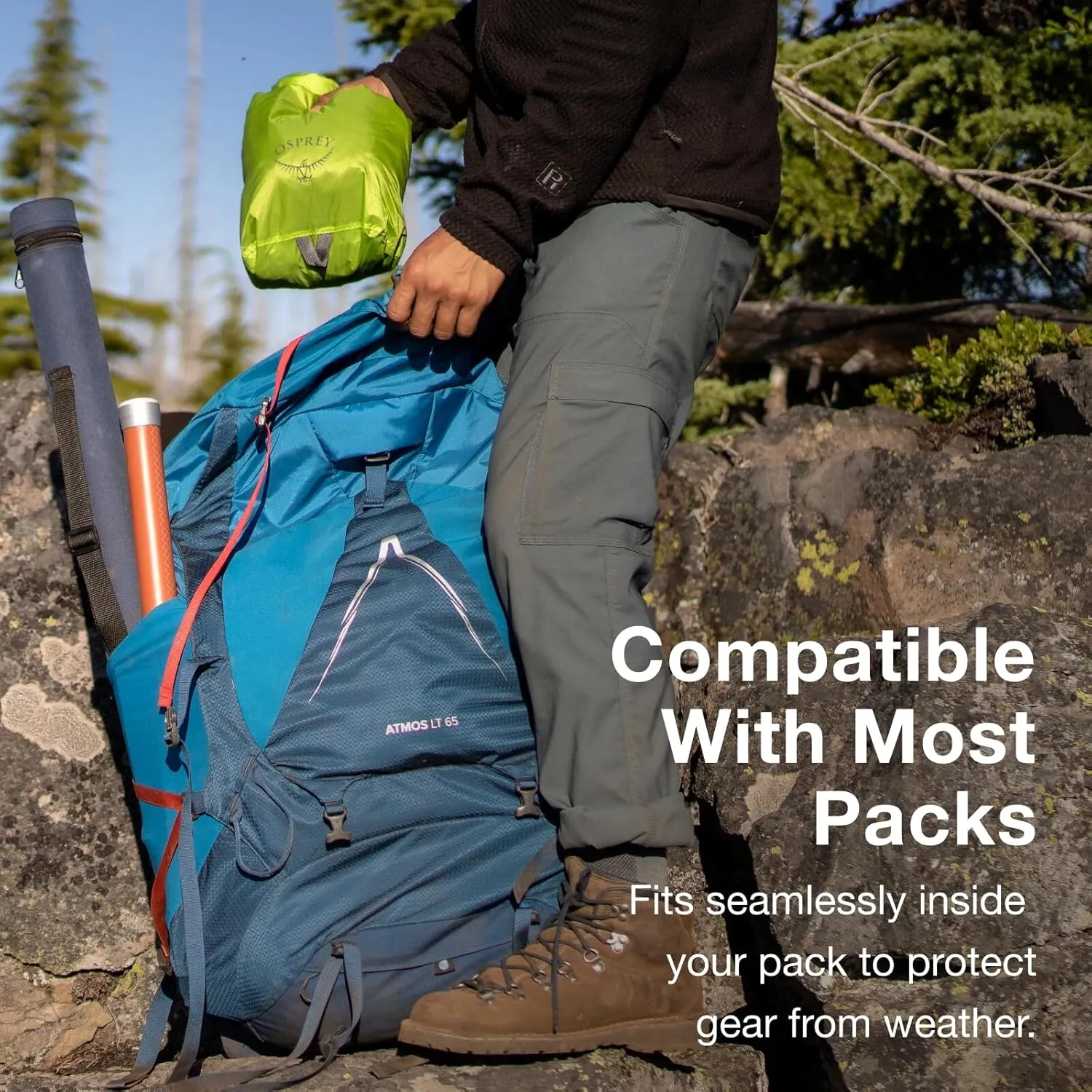 Osprey Ultralight Protective Backpack Liner, Waterfront Blue, Medium