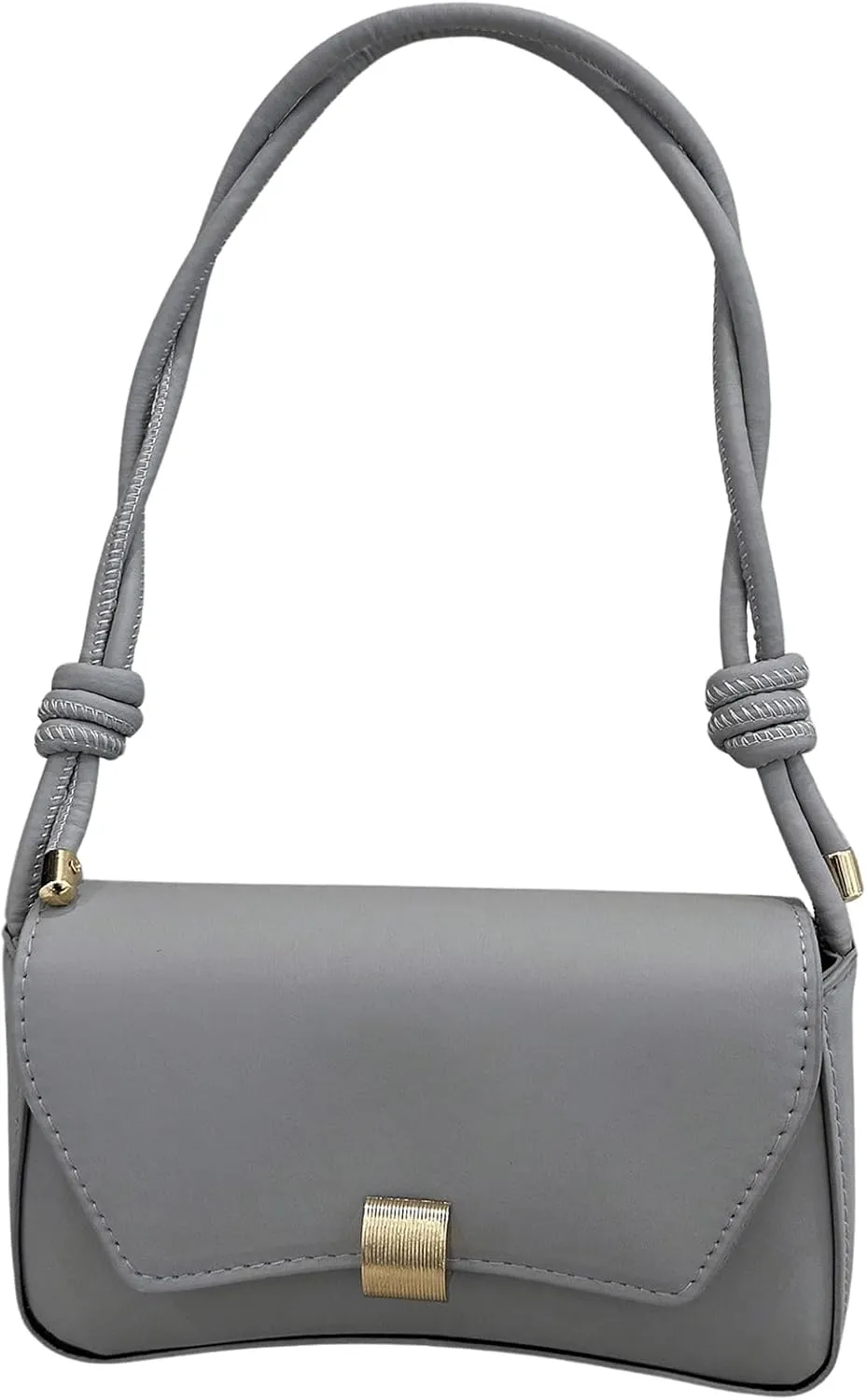 OYOANGLE Women's Flap Clutch Leather Shoulder Bag Vintage Adjustable Straps Shoulder Purse