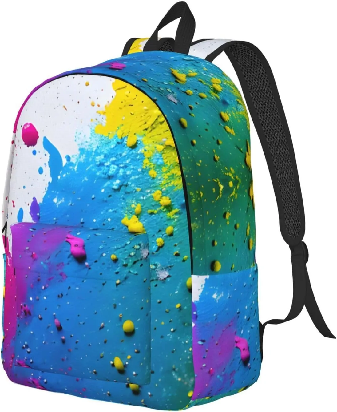 Paint Splatter Backdrop print Laptop Backpack for Travel Computer,Casual Daypack Bookbag for College Work for Women Men