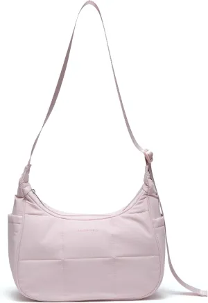 Pander Nylon Crescent Shoulder Bag, Medium Sling Crossbody with Adjustable Strap.