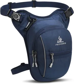 Peicees Leg Bag for Men Fanny Packs Women Men Outdoor Thigh Bags Motorcycle Ride Crossbody Backpack
