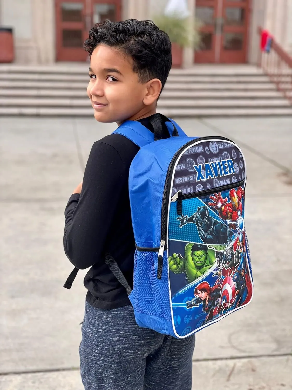 Personalized 16 Inch License School Backpack - Marvel Heroes