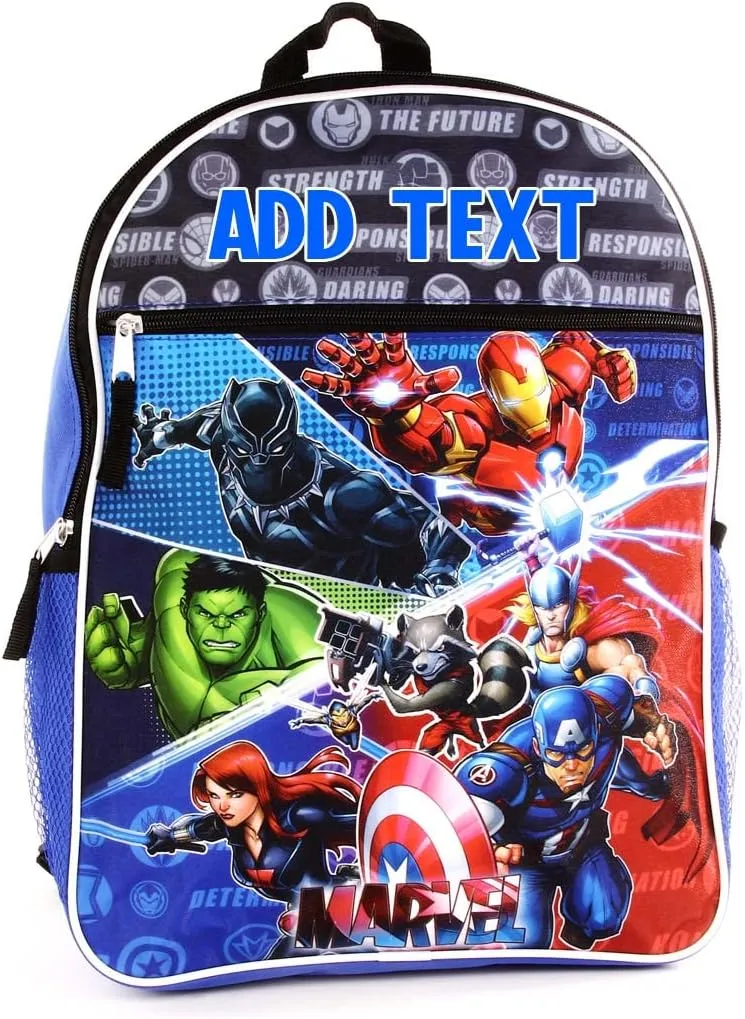 Personalized 16 Inch License School Backpack - Marvel Heroes