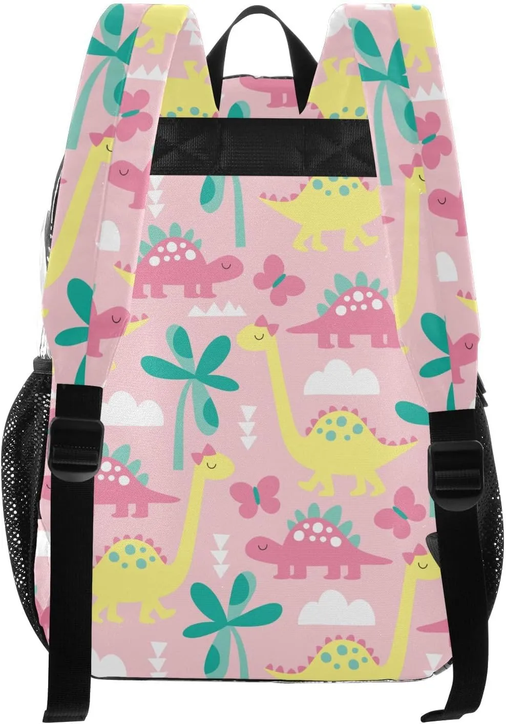 Personalized Clear Backpacks for Girls Boys Women Men Dinosaur Butterfly Custom Name PVC Transparent Bookbag for Schools Stadium Concerts Work